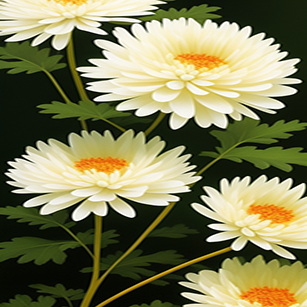 Unveiling the Beauty: Exploring the Intricate Details of Japanese Chrysanthemum’s Old Painting in Hyperrealistic Style